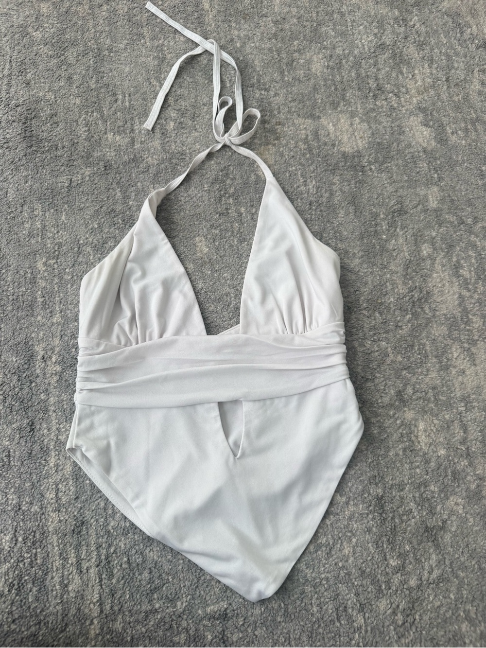 Tiger Mist White Halter Top